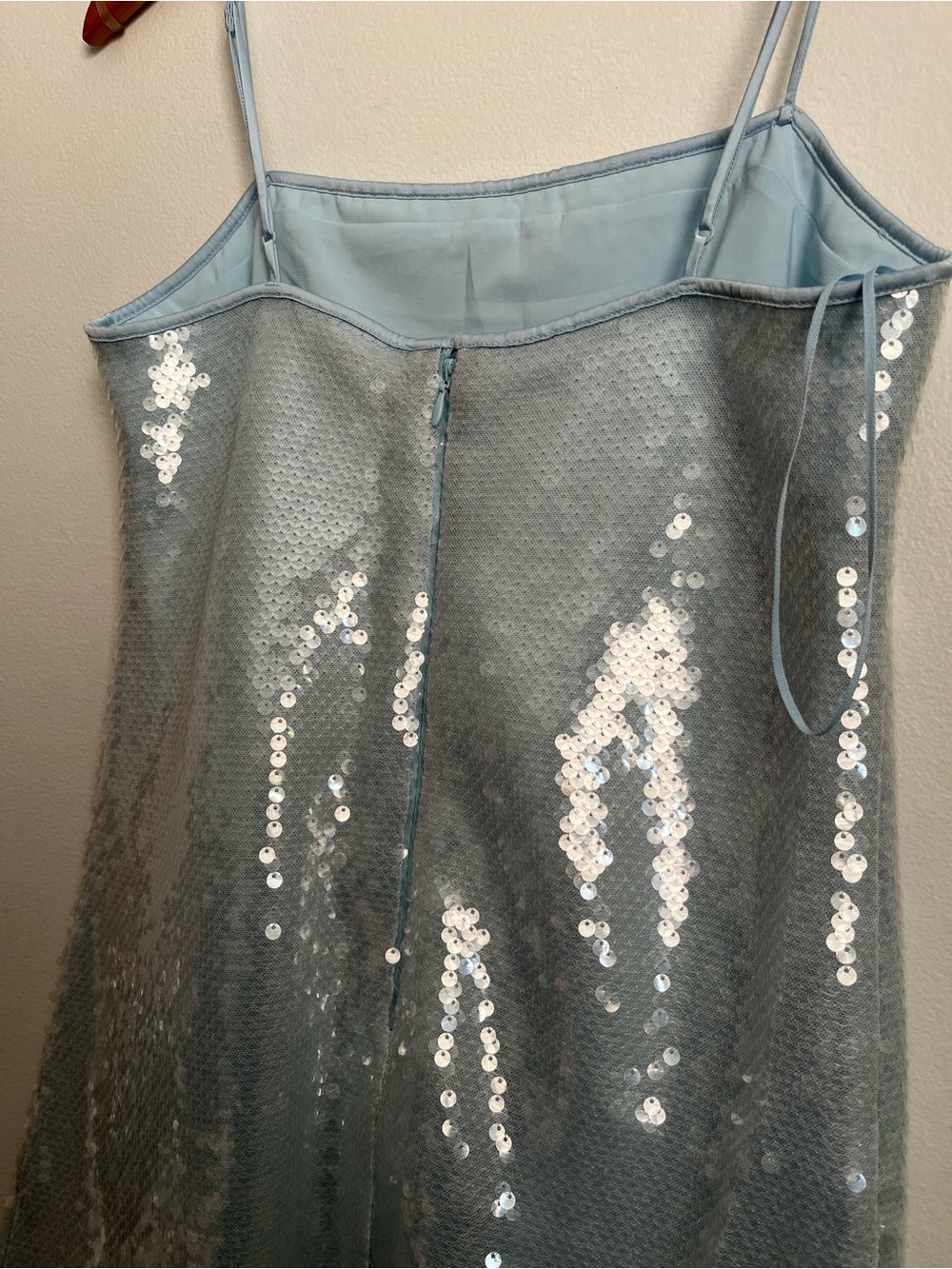 Abercrombie & Fitch Sequin Mini Dress Square Neck Strappy - Picture 7 of 14